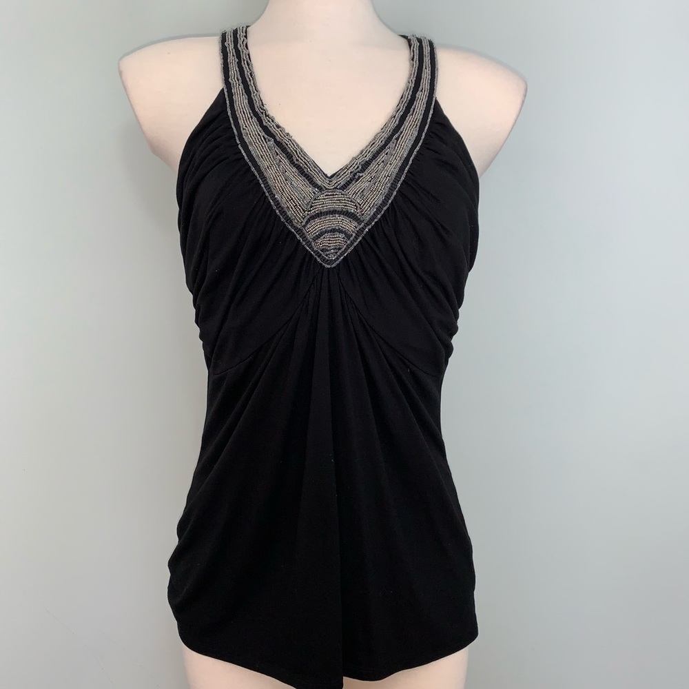 WHBM embellished neckline tank
